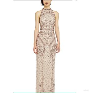Adrianna Papell Long Jeweled Dress 💎